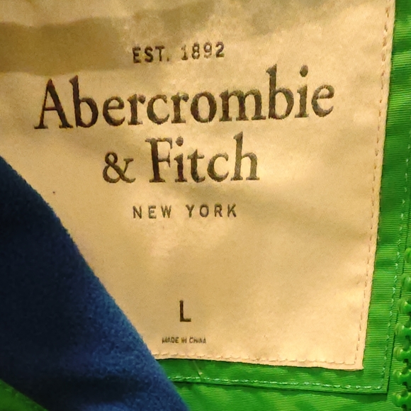 Abercrombie & Fitch Vibrant Green Jacket - Picture 3 of 8